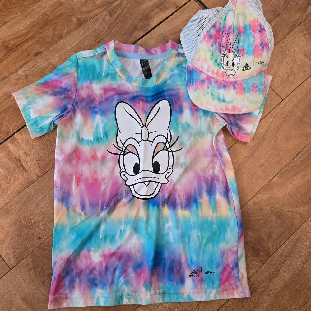Adidas Girls tee and matching cap